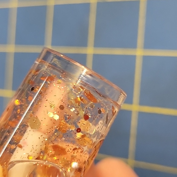 Lip Gloss Gold Glitter 2.5" Bottle - Picture 2 of 3